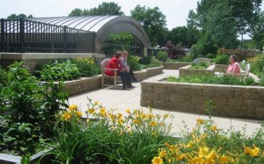 Healing Garden entrance for patients of Kimball Hospital