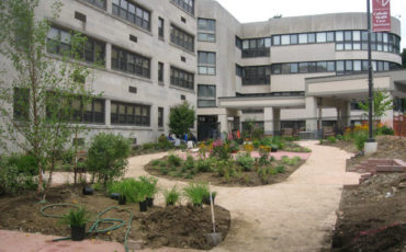 Construction of the garden took two months at St. Francis Country House and was a popular activity to enjoy by the residents
