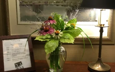 Flowers picked from the Memory Care Garden at the Forest Side Memory Care residence